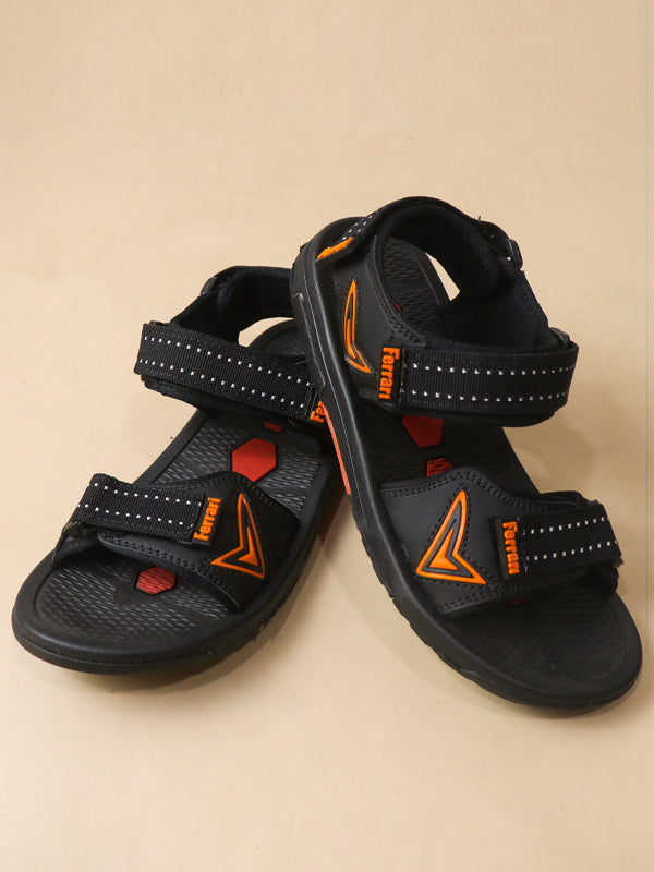 Black Casual Sandal For Mens SC MK35