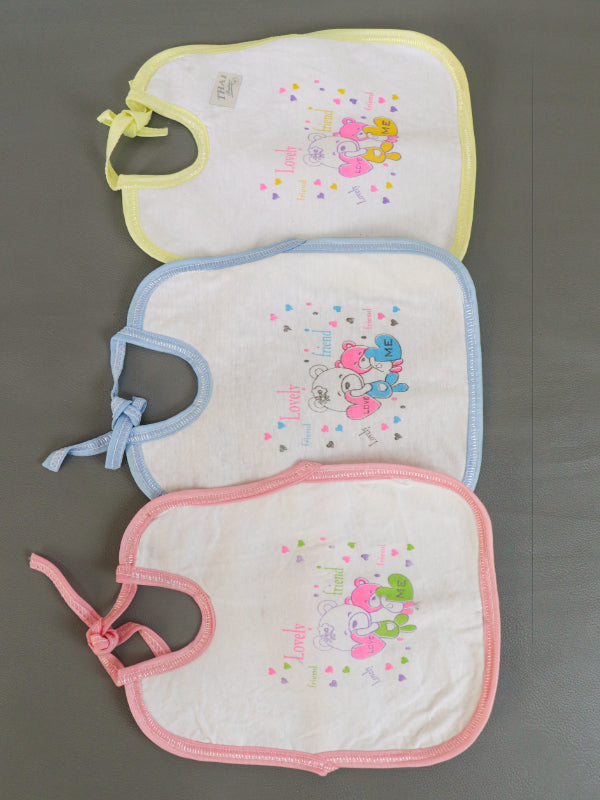 Pack Of 3 Friend Bibs For Newborn