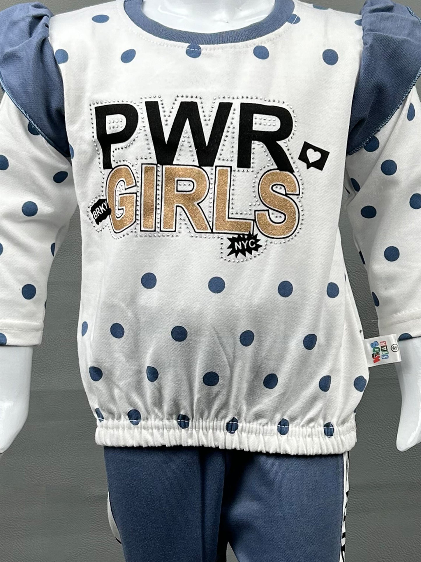 1Yr - 4Yrs PWR Dark G Blue Suit For Girls SK GS111