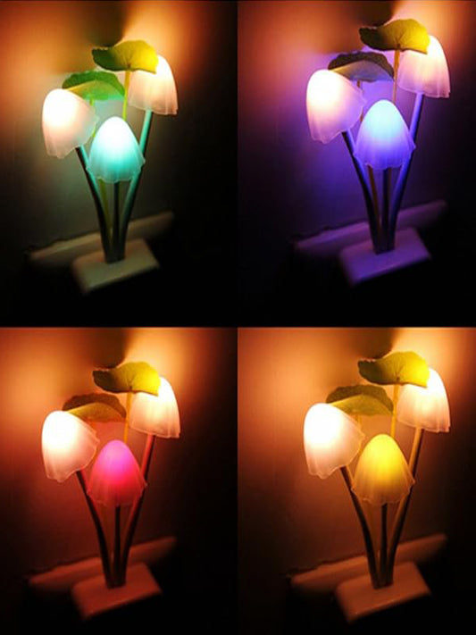Night Light Colorful Sensor LED Mushroom Light