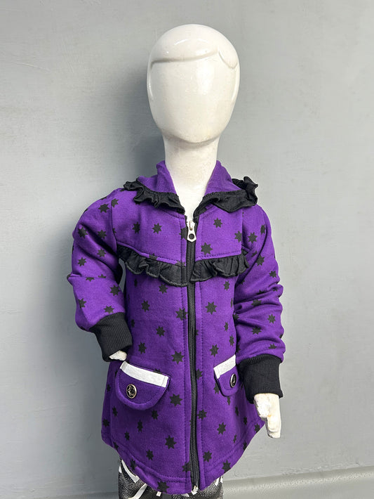 2.5Yrs - 6Yrs Dark Purple Girls Upper/Zipper TB GZU04