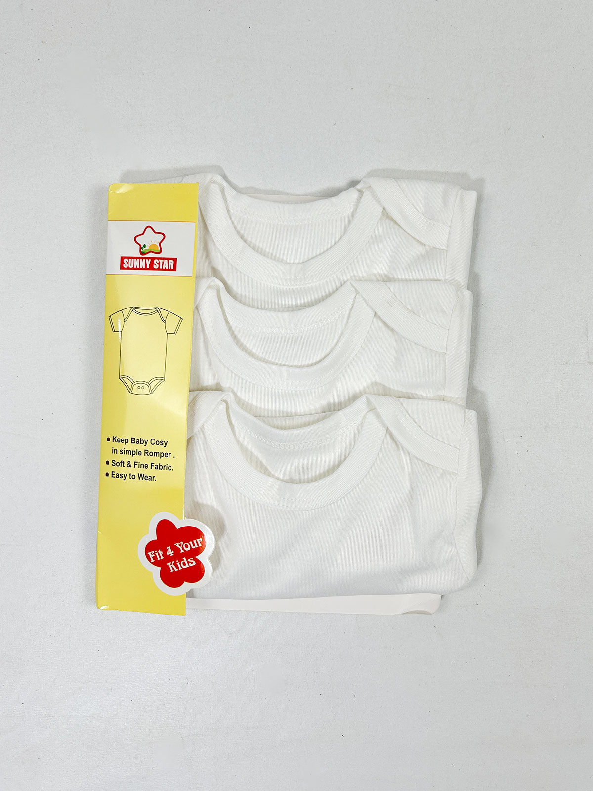 Pack Of 3 Newborn White Inner Full Sleeve Vest NBC17