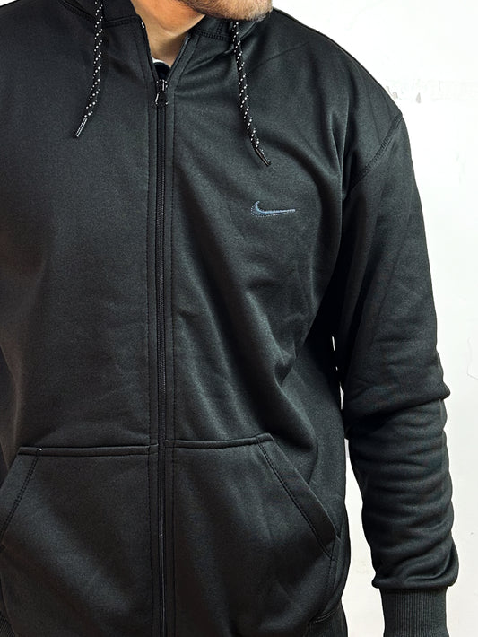 Black Zipper Hoodie For Men MG MH17