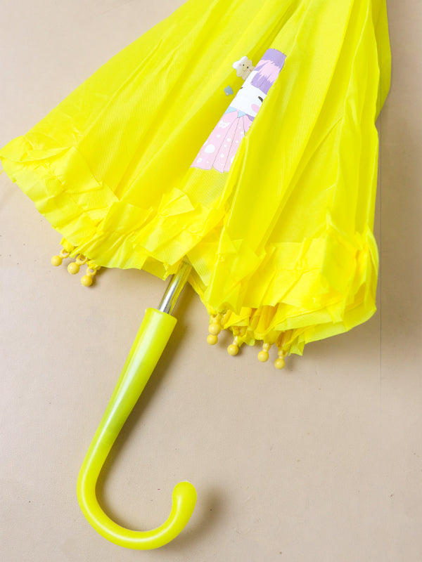 Small Cartoon Umbrella For Kids Yellow  KU01