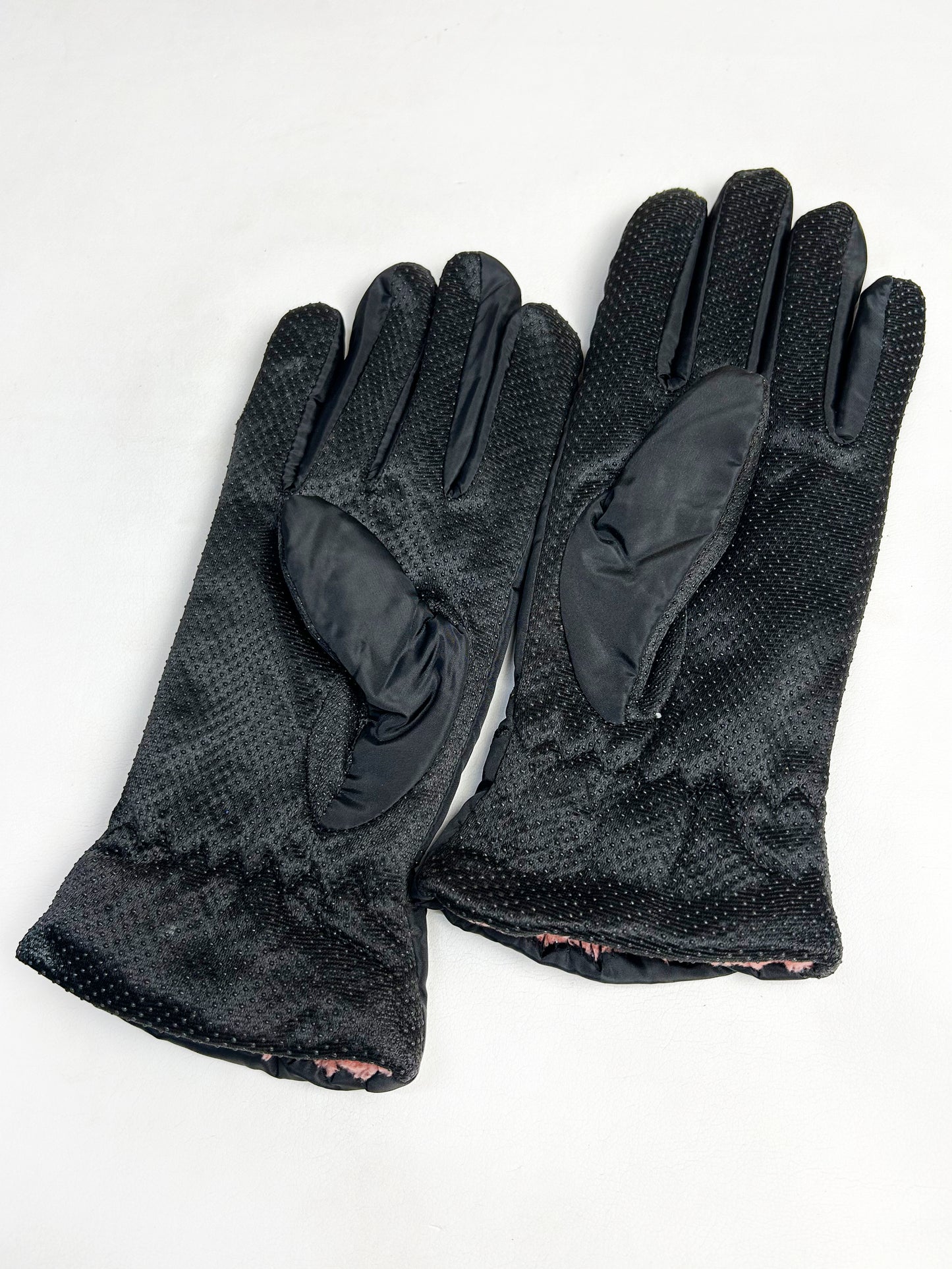 Black Winter Gloves For Women / Girls Winter Gloves / Full Finger Gloves WG06