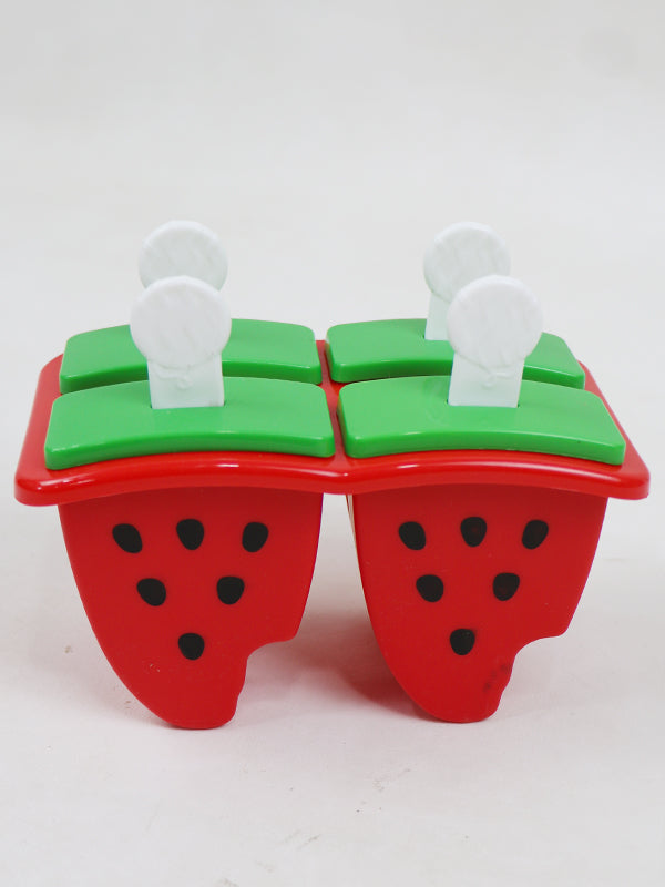 Ice Cream Mould Non-stick Easy To Demold Watermelon Shape Red