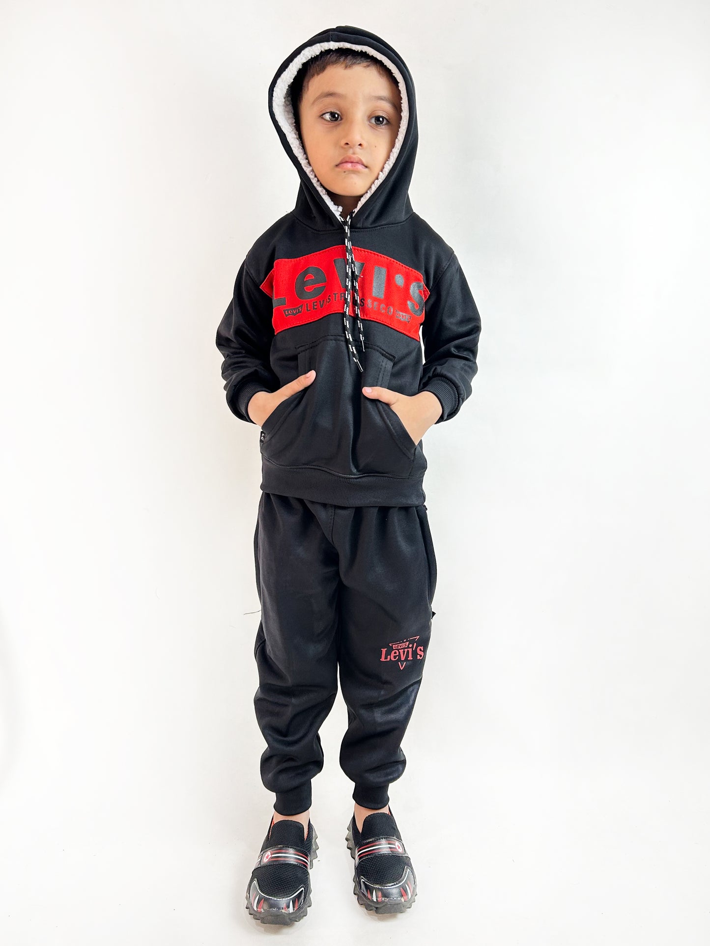 4Yr - 7Yrs Black Track Suit For Boys AH KTR32