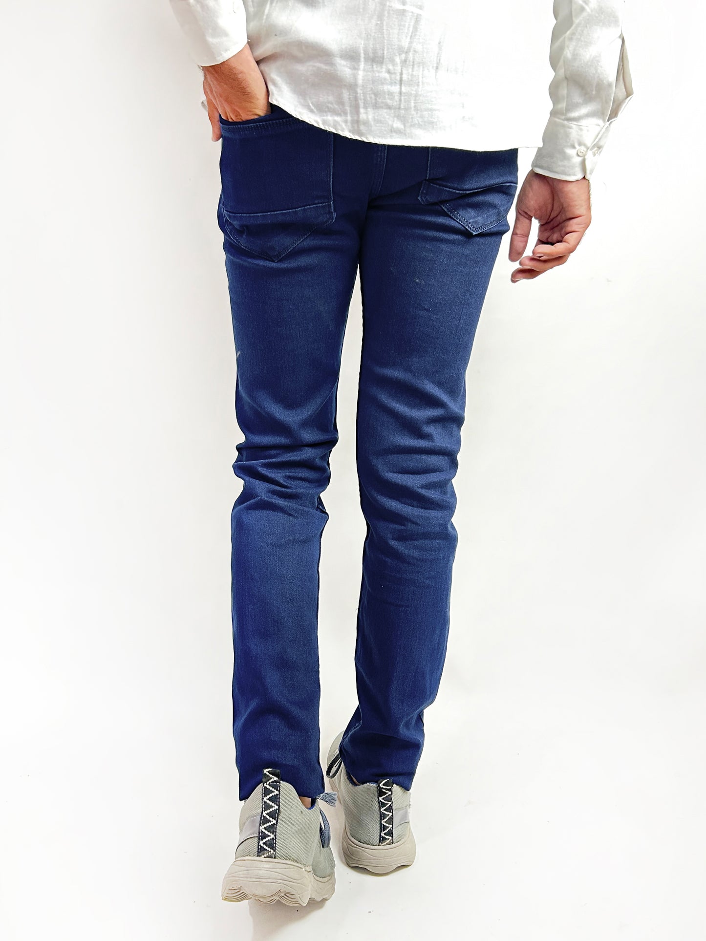 Blue Regular Fit Stretchable Jeans For Men MDJ13