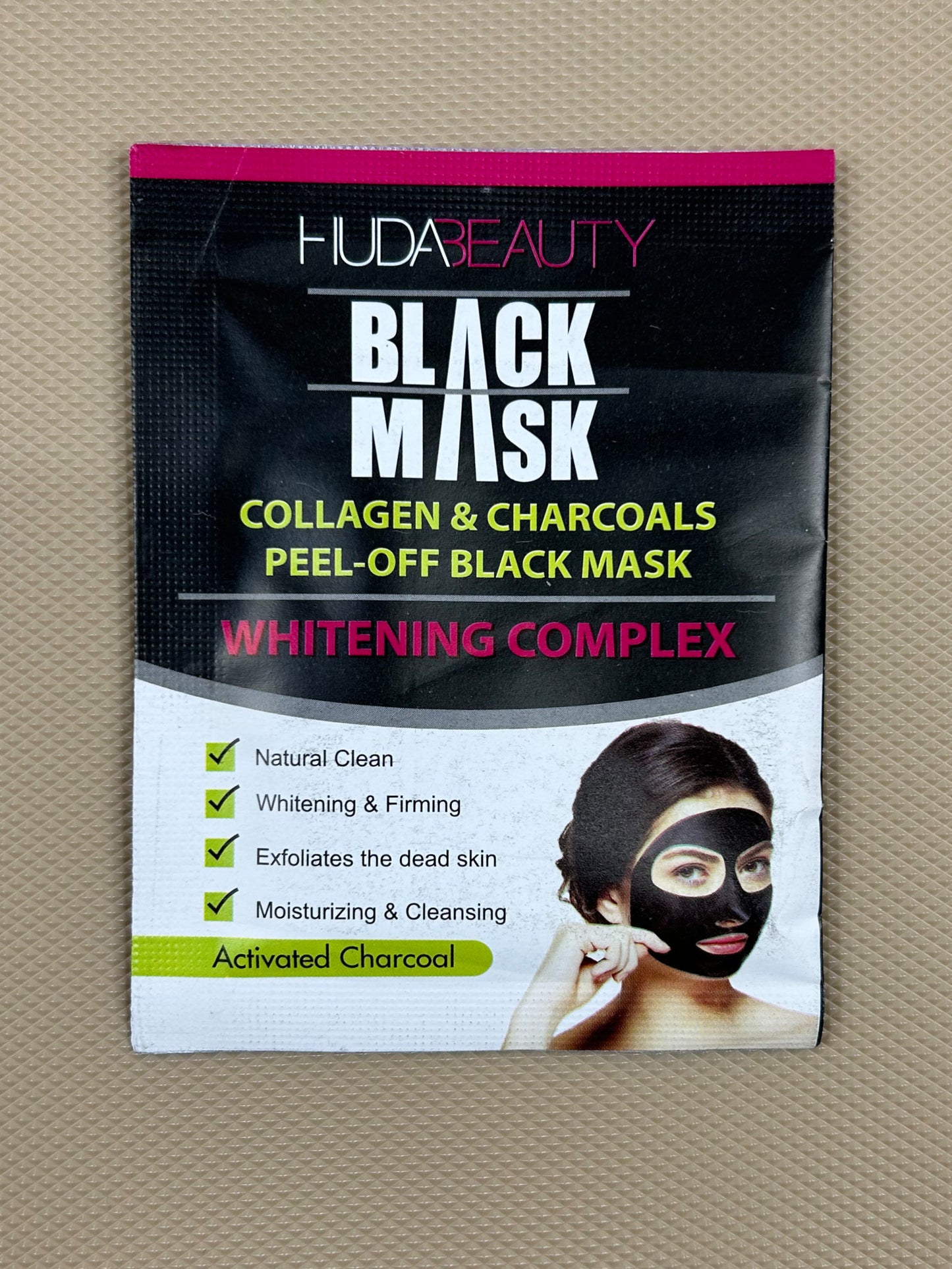 Pack of 10 HB Black Mask with Collagen & Charcoal