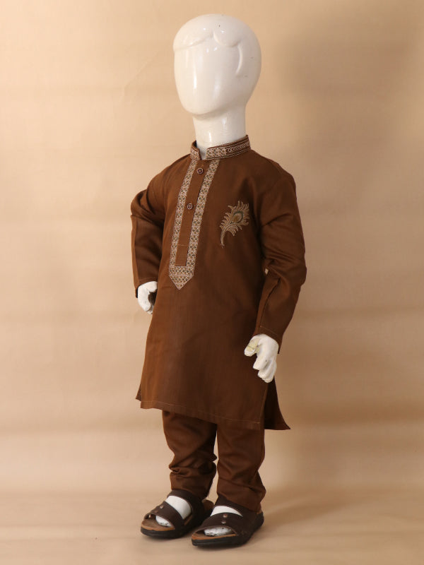 BKP08 IM Boys Kurta Pajama 2Yrs - 14Yrs Brown