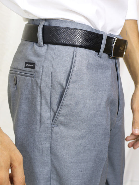 SN Men's Dress Pant Trouser Formal Light Grey