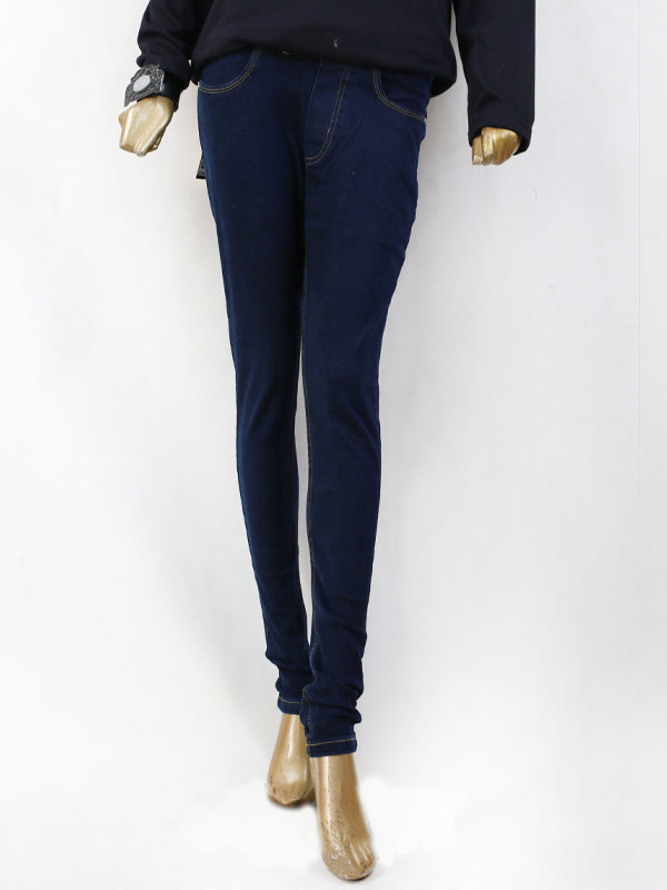 LJ09 Ladies Stretchable Jeans Blue