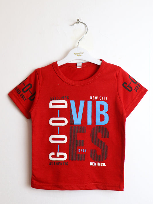 ATT Boys T-Shirt 1 Yrs - 4 Yrs Good Red