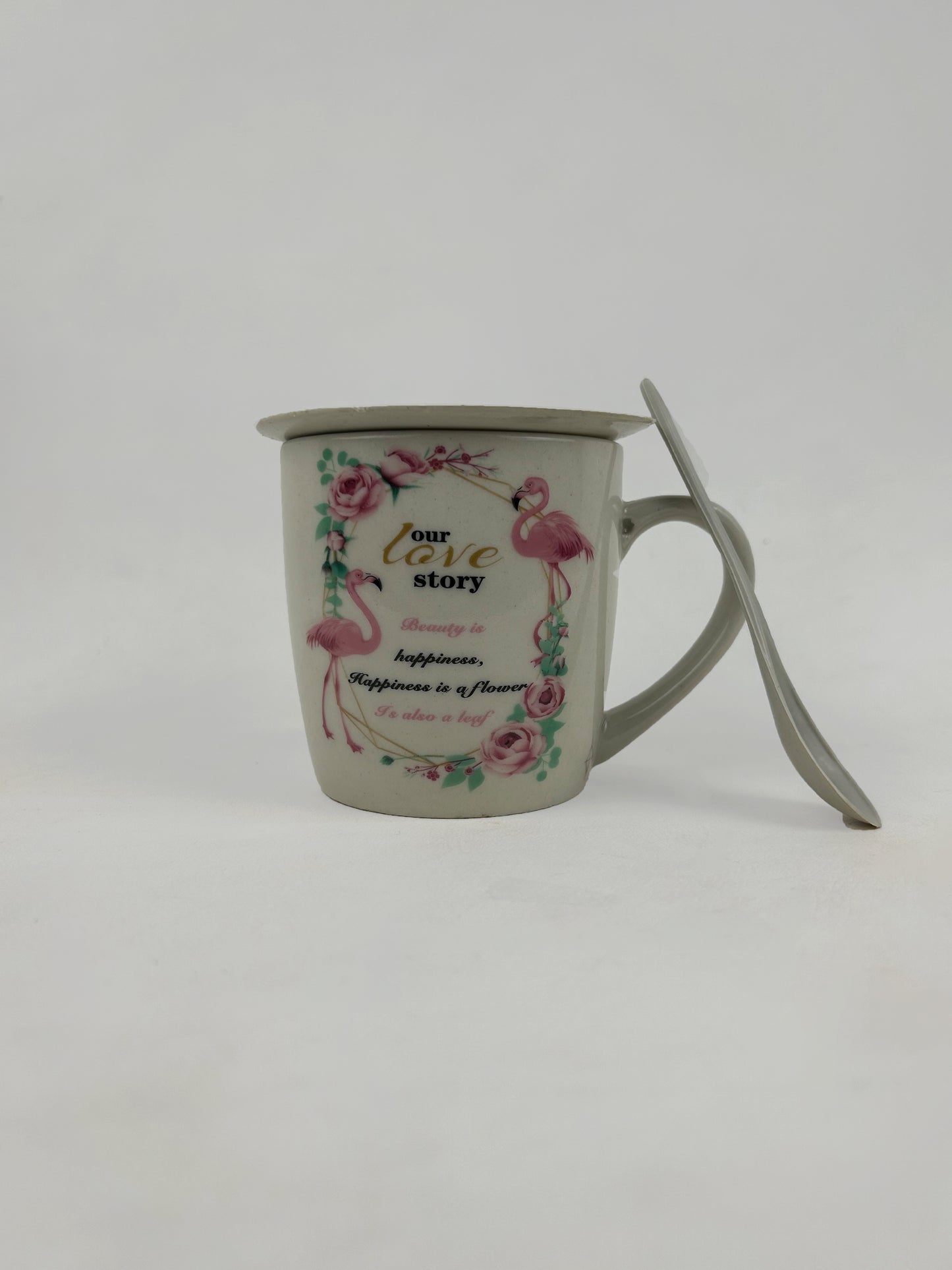 Coffee Mug with Spoon & Lid Set CM13