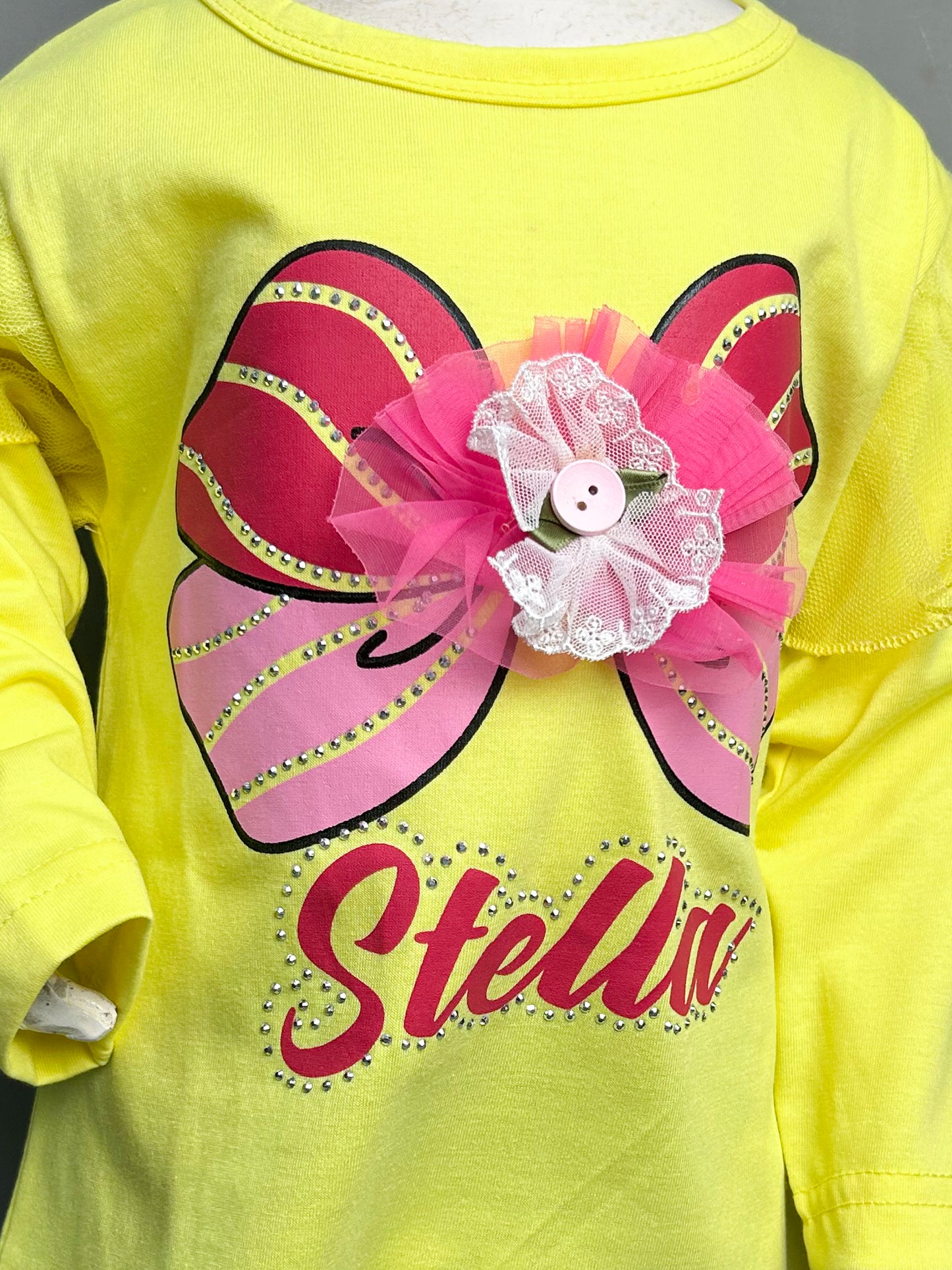 2.5Yrs - 8Yrs Stella Yellow T-Shirt For Girls SK GTS17