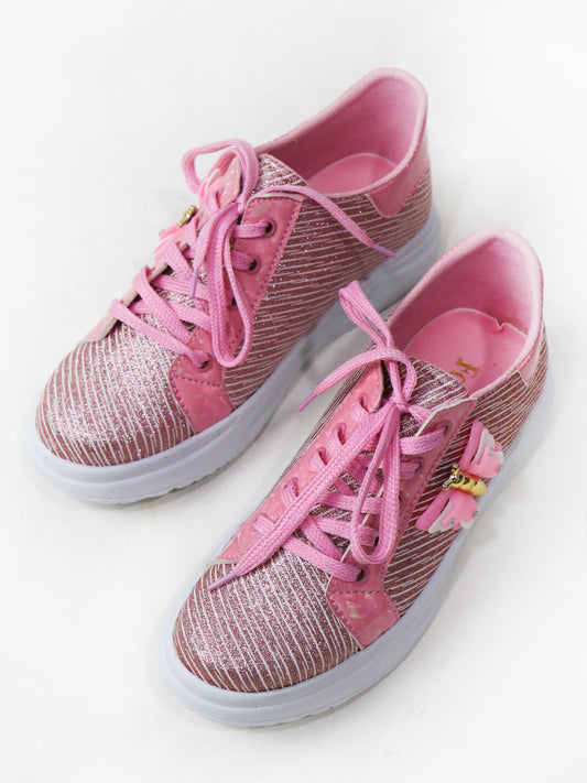 Pink Butterfly Sneakers For Women/Girls SC GWS02