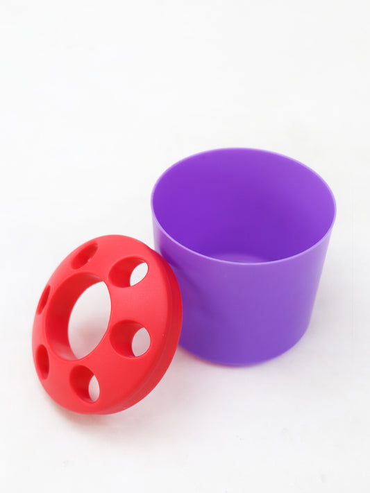 Plastic Pencil Holder Cup Multicolor