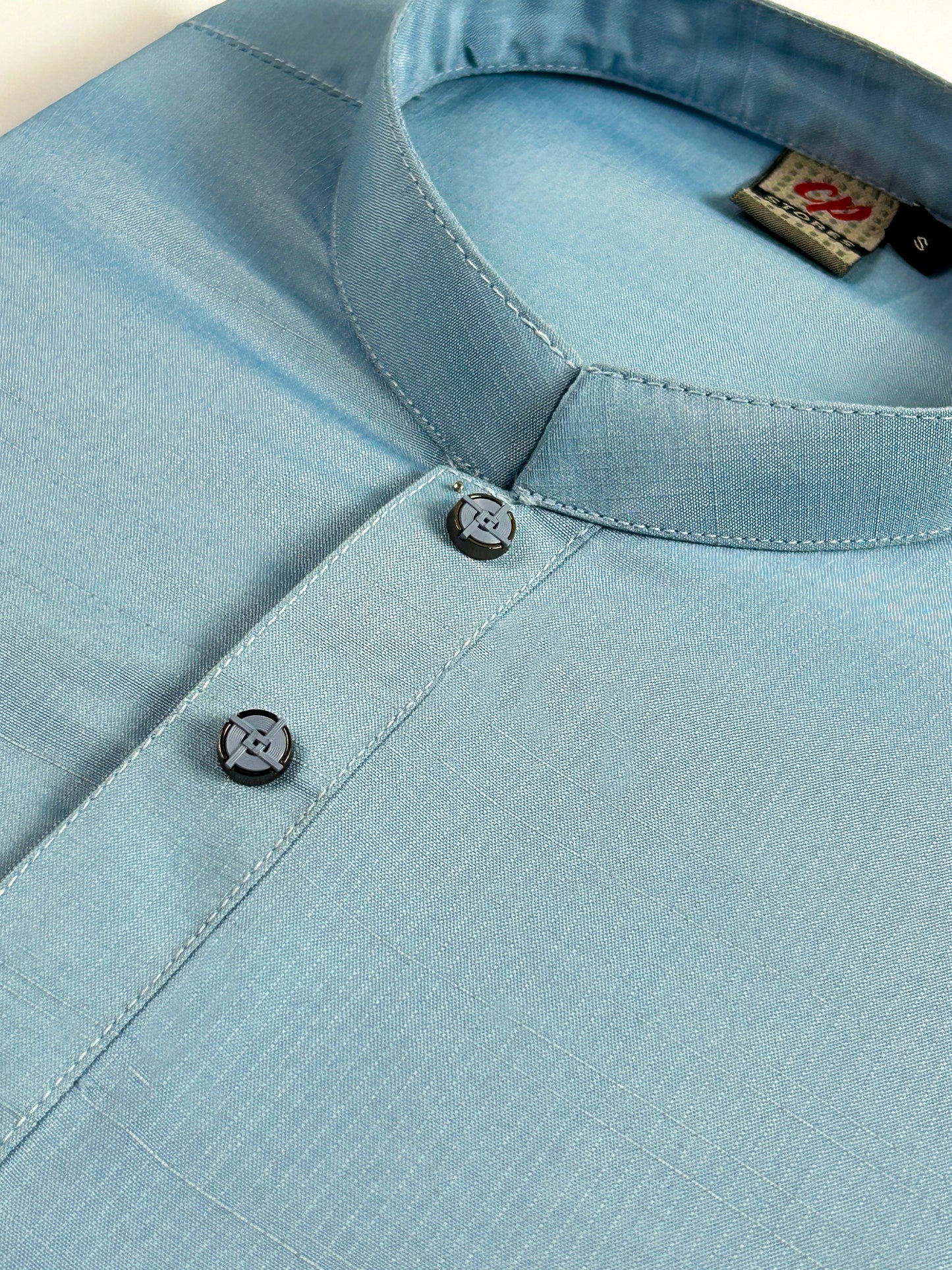 781-4 Blue Stitched Suit Kameez Shalwar For Men MSK264