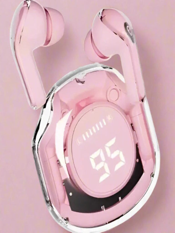 Pink Air 39 Transparent Wireless Stereo Earbuds MA46