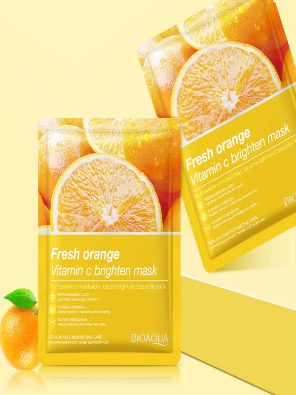 Freshen Orange Vitamin C Brighten Facial Sheet Mask