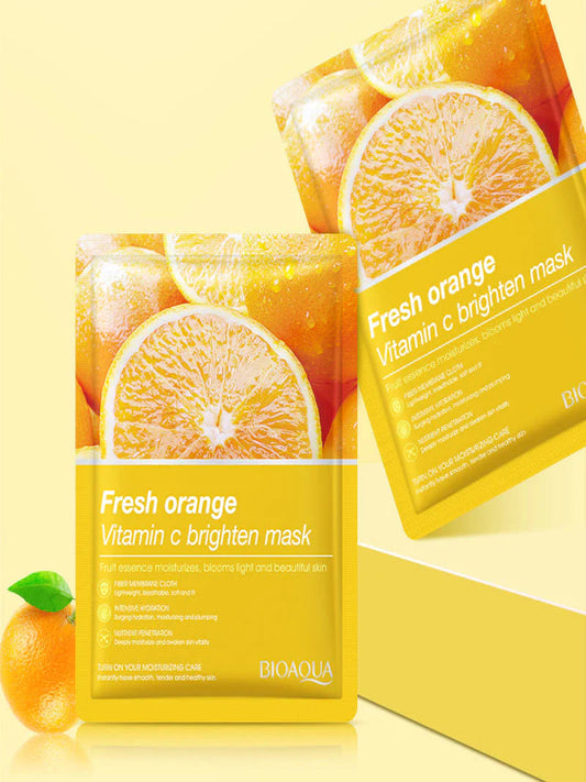 Freshen Orange Vitamin C Brighten Facial Sheet Mask