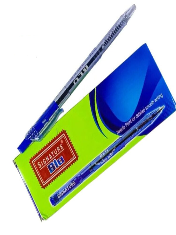 Pack Of 10 Signature Blu Ball Pen - Blue