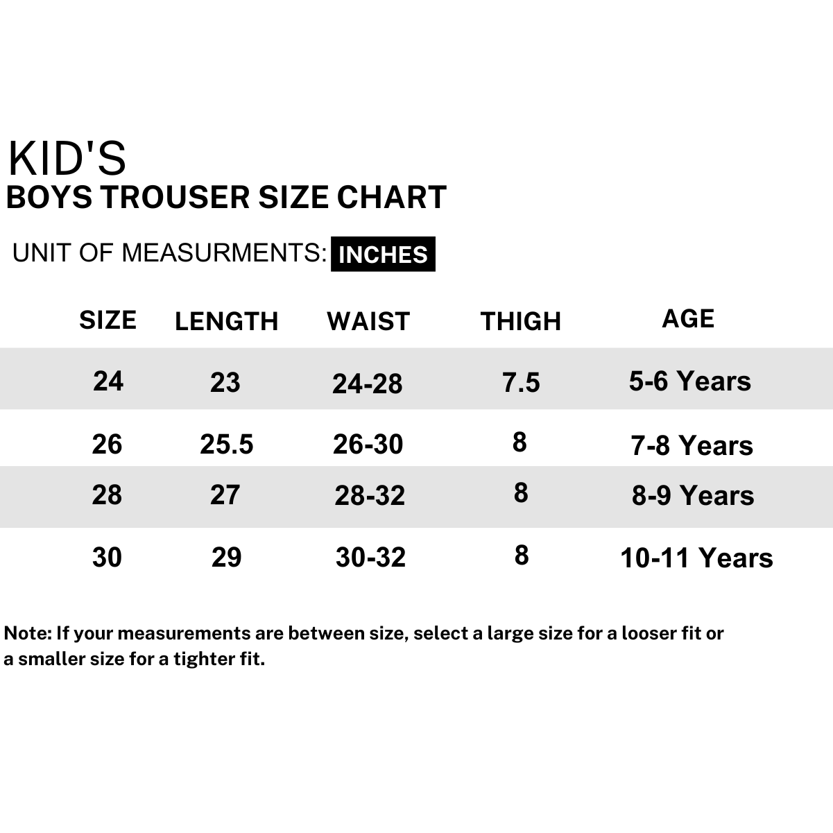 AH Boys Trouser 5Yrs - 11Yrs Under Brown