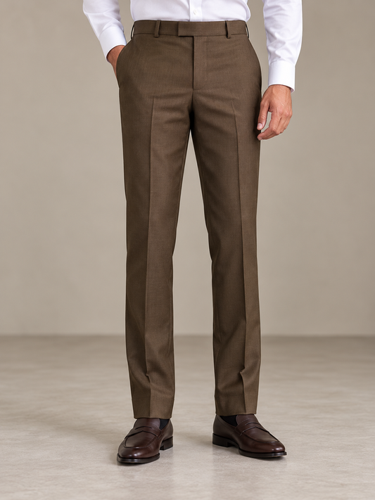 Brown Formal Dress Pant For Men MFP110