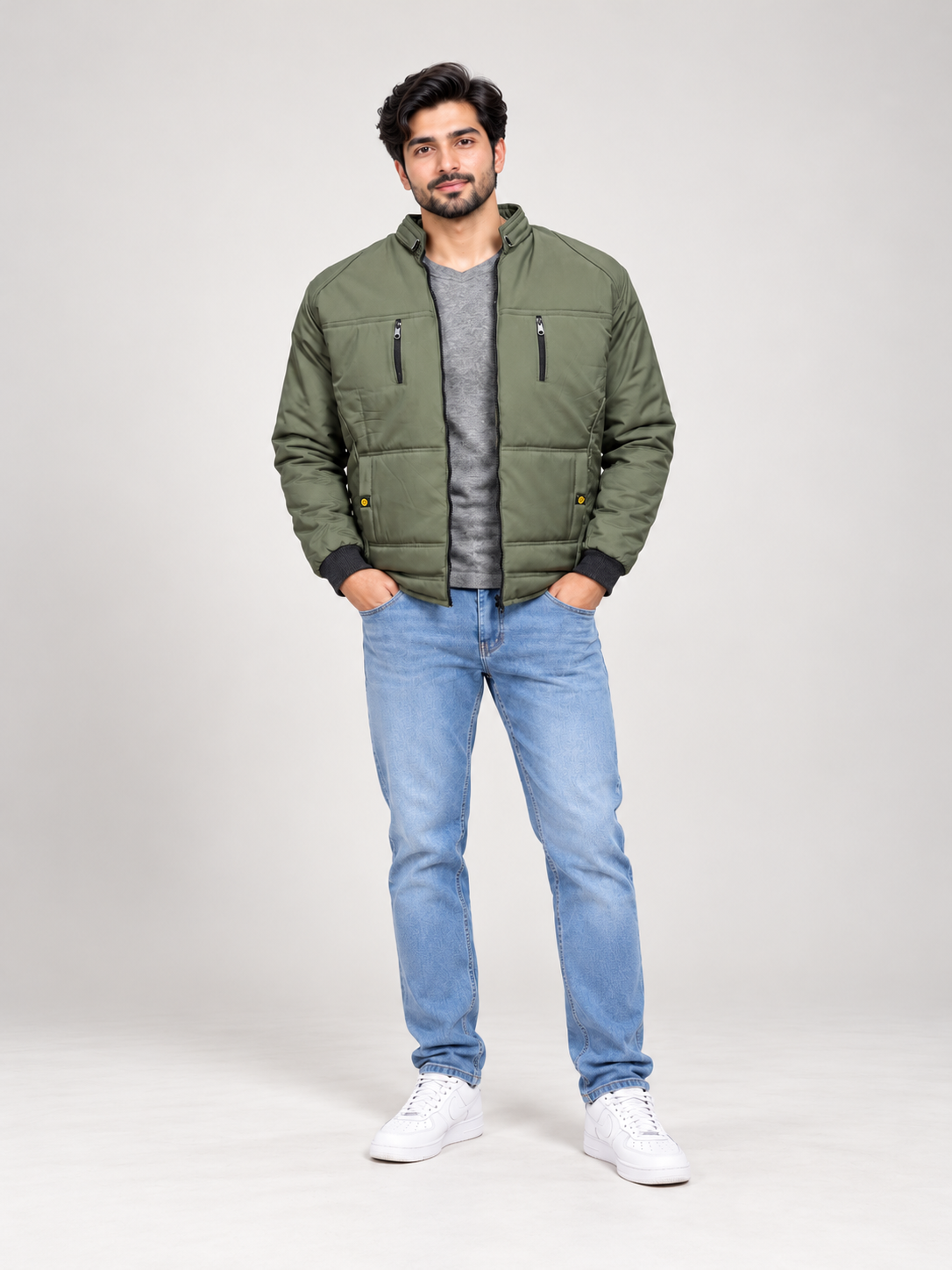 Winter Jacket for Men Sage Green MJ40
