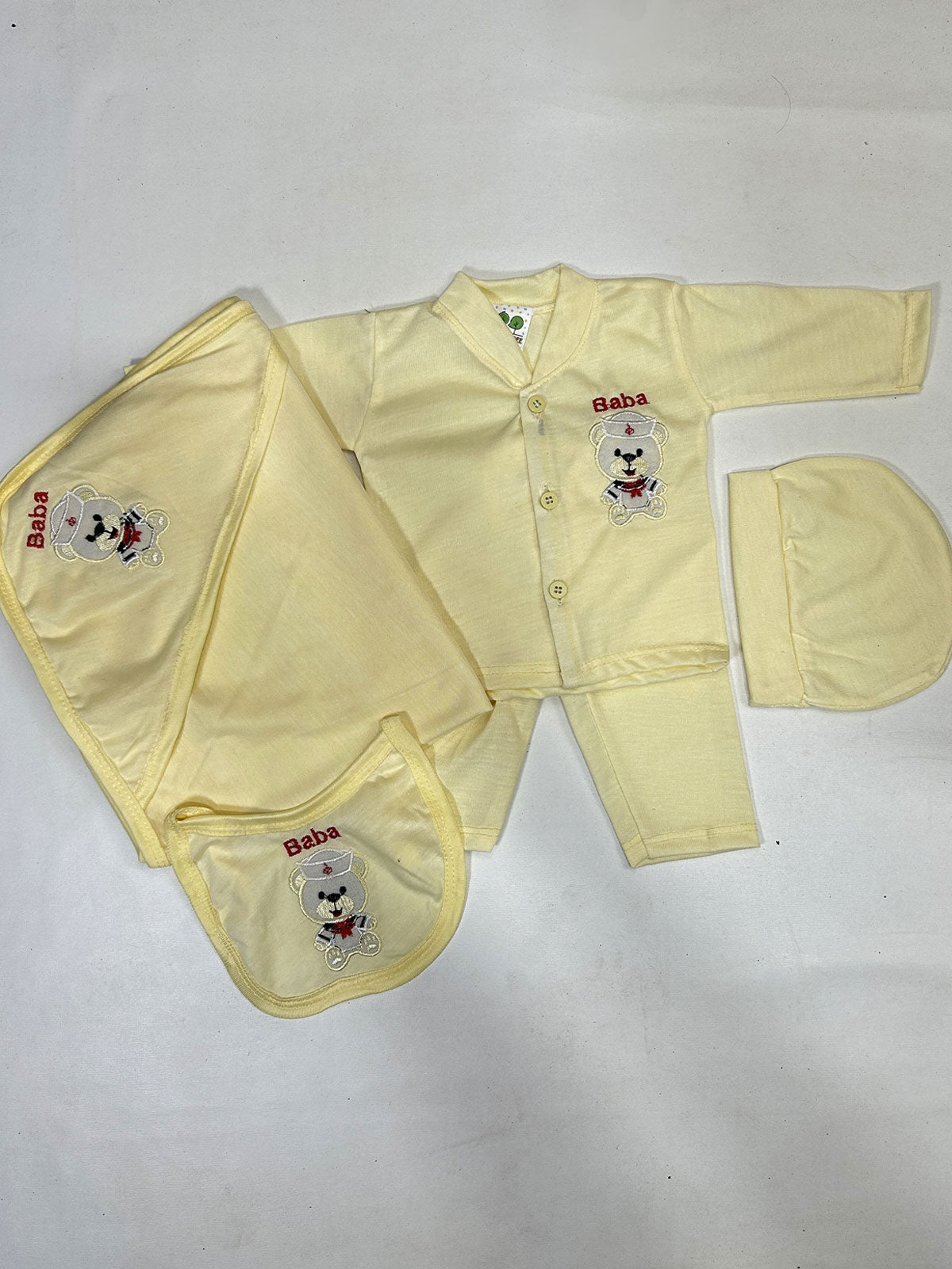 0Mth - 3Mth Yellow 5Pcs Gift Set For Newborn HG NBGS261