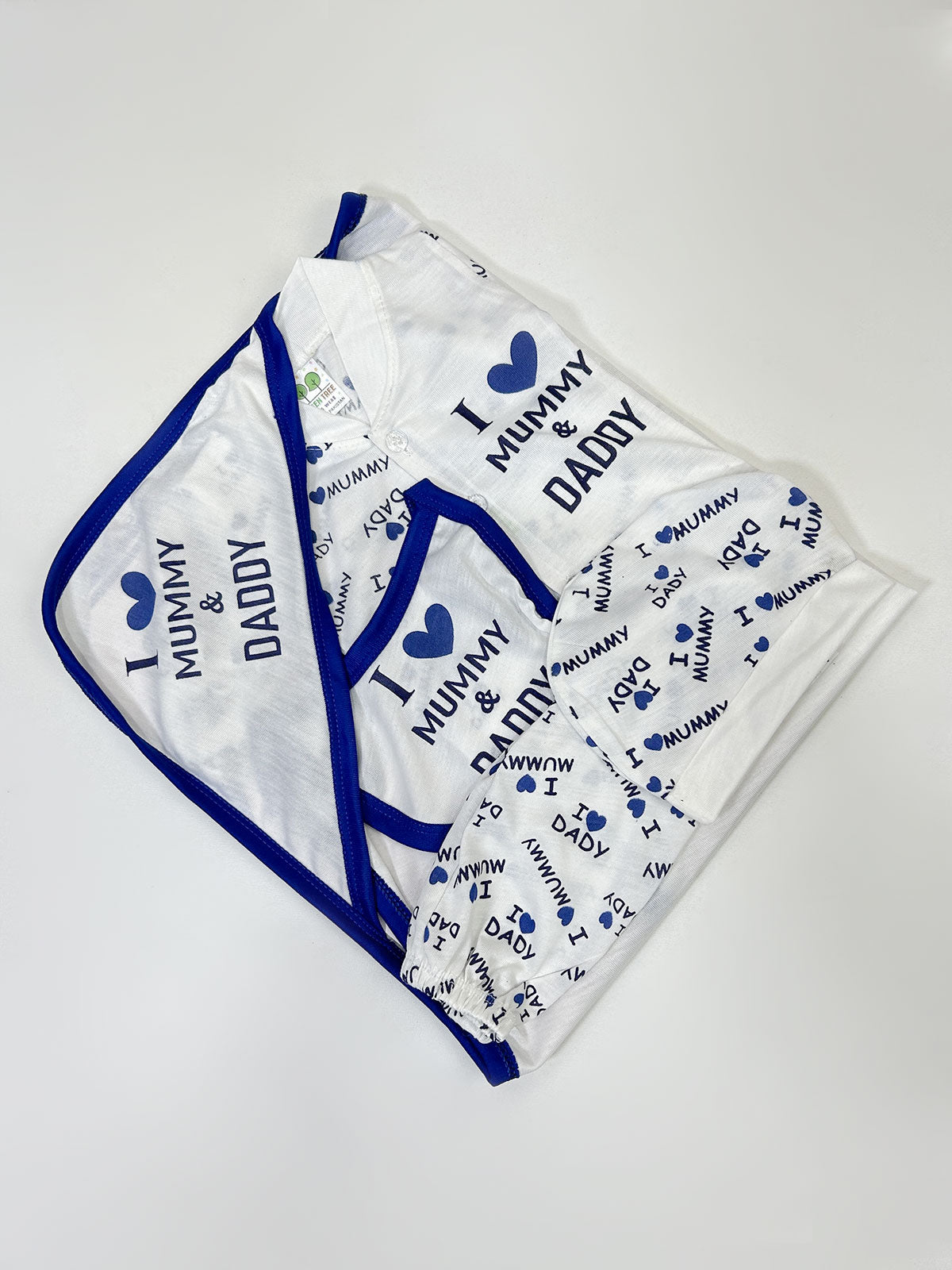 0Mth - 3Mth Blue 5Pcs Gift Set For Newborn HG NBGS271