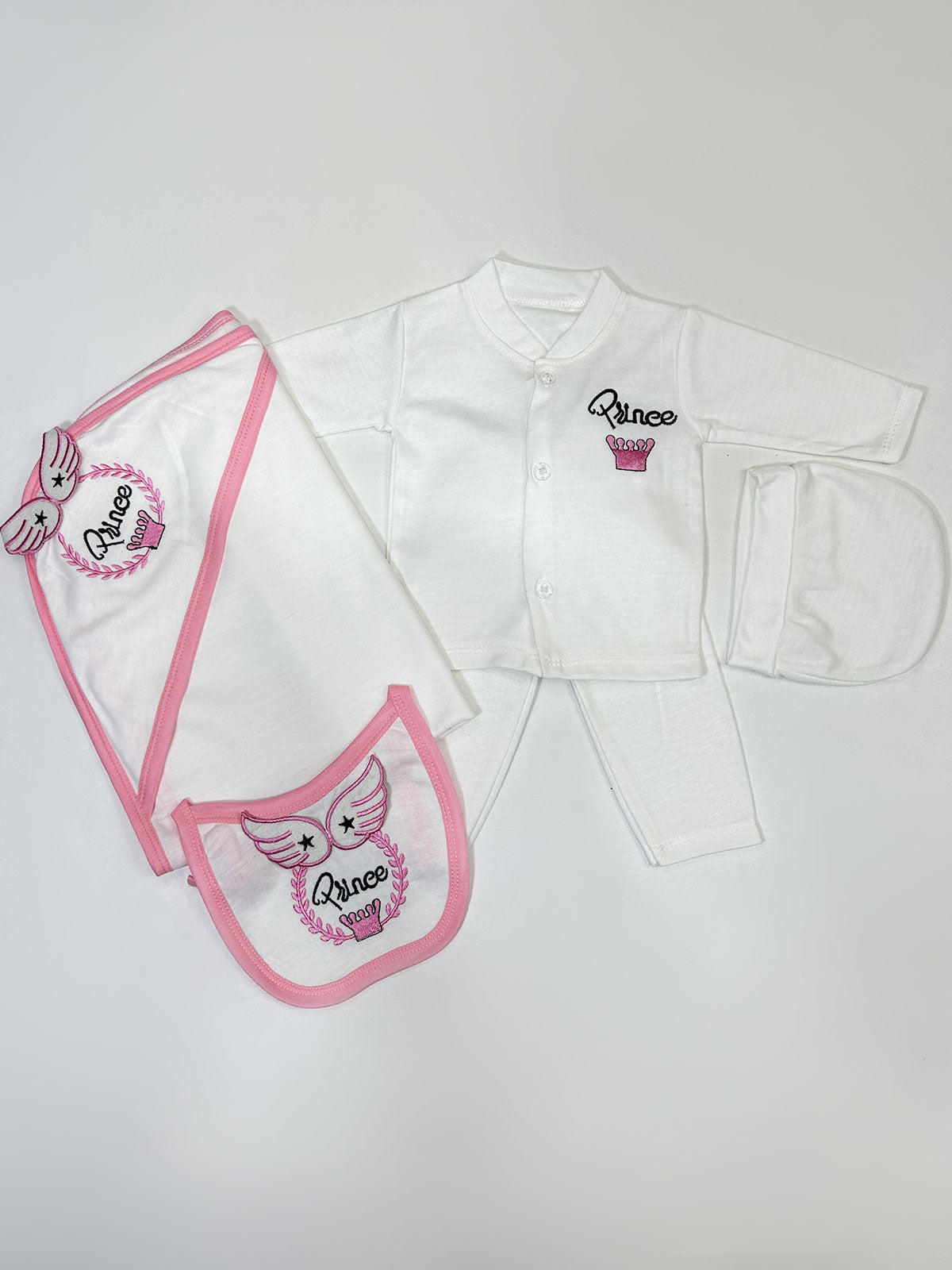 0Mth - 3Mth Pink 5Pcs Gift Set For Newborn HG NBGS248