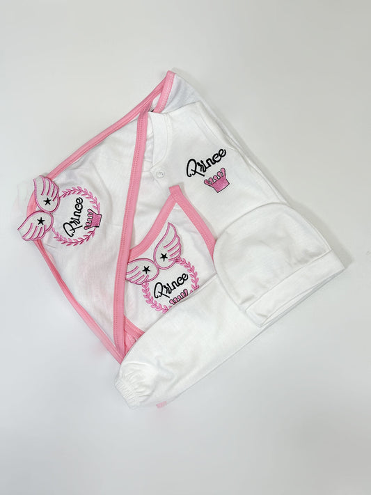 0Mth - 3Mth Pink 5Pcs Gift Set For Newborn HG NBGS248