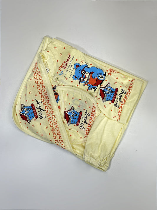 0Mth - 3Mth Yellow 5Pcs Gift Set For Newborn HG NBGS265