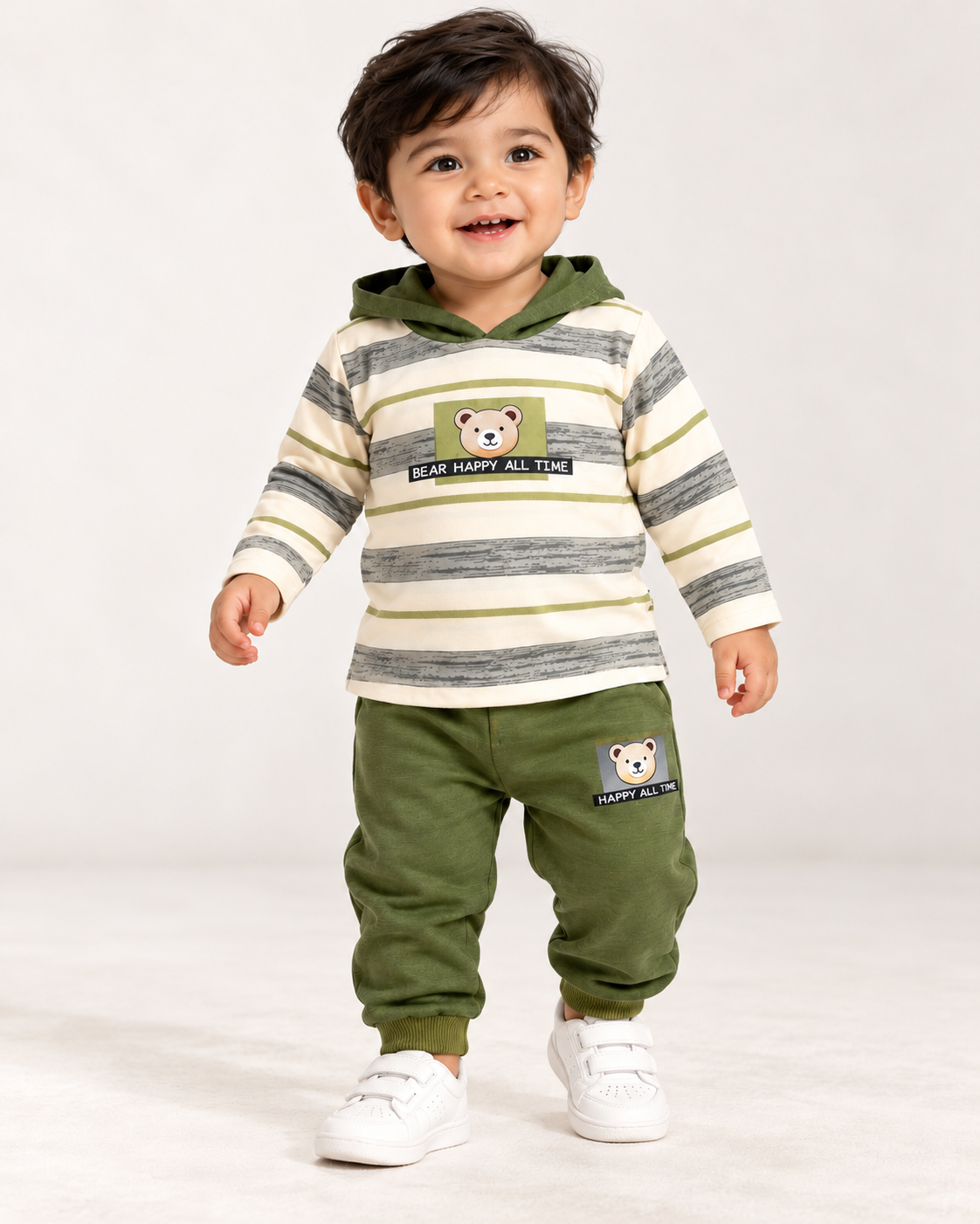 1Yr - 4Yrs Bear Green Suit For Kids BS838