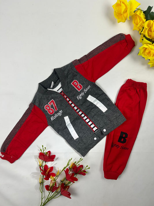 1Yr - 4Yrs 87B Red Suit For Kids GG BS765