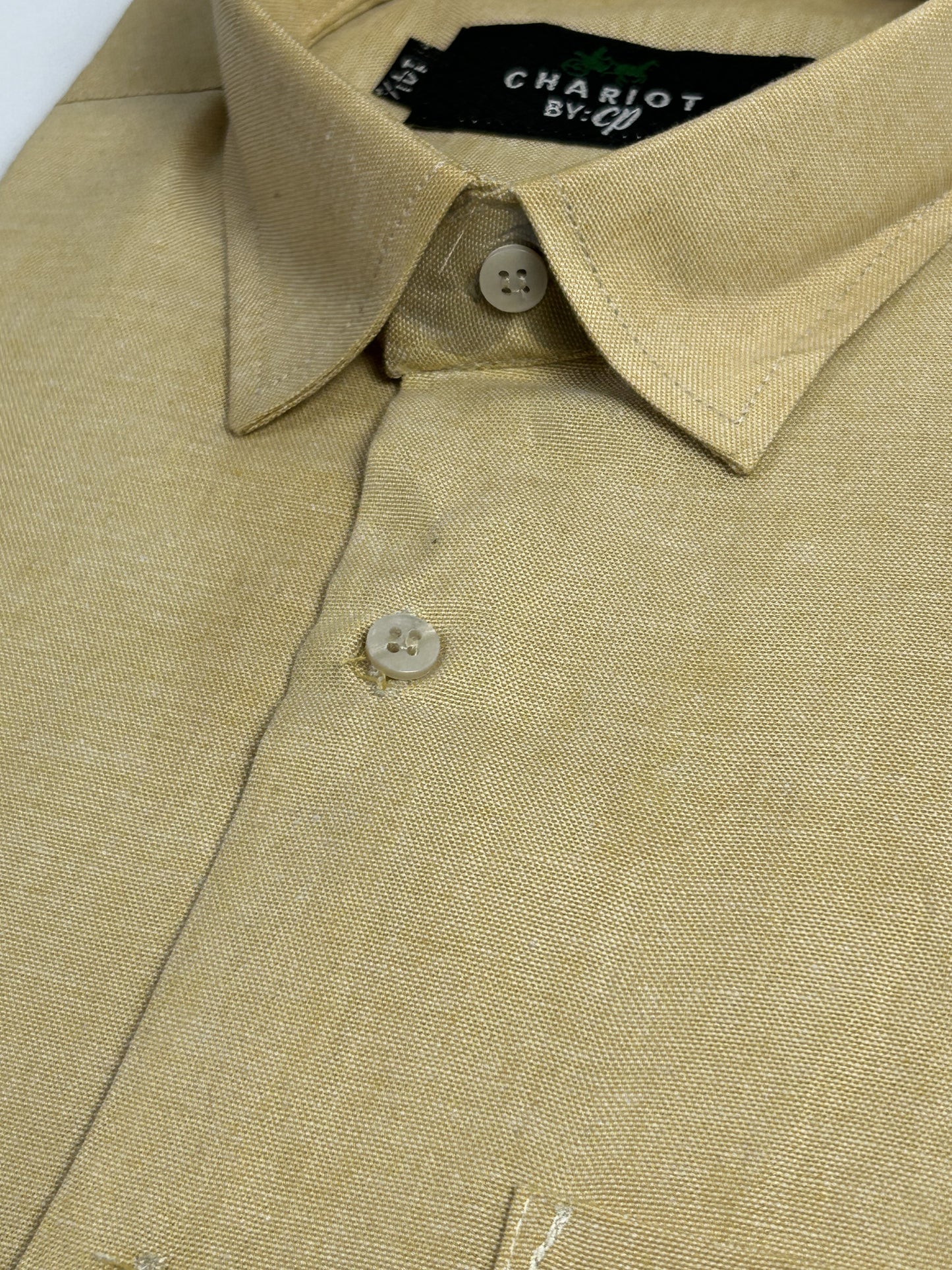 Fawn Chambray Formal Dress Shirt For Men MFS367