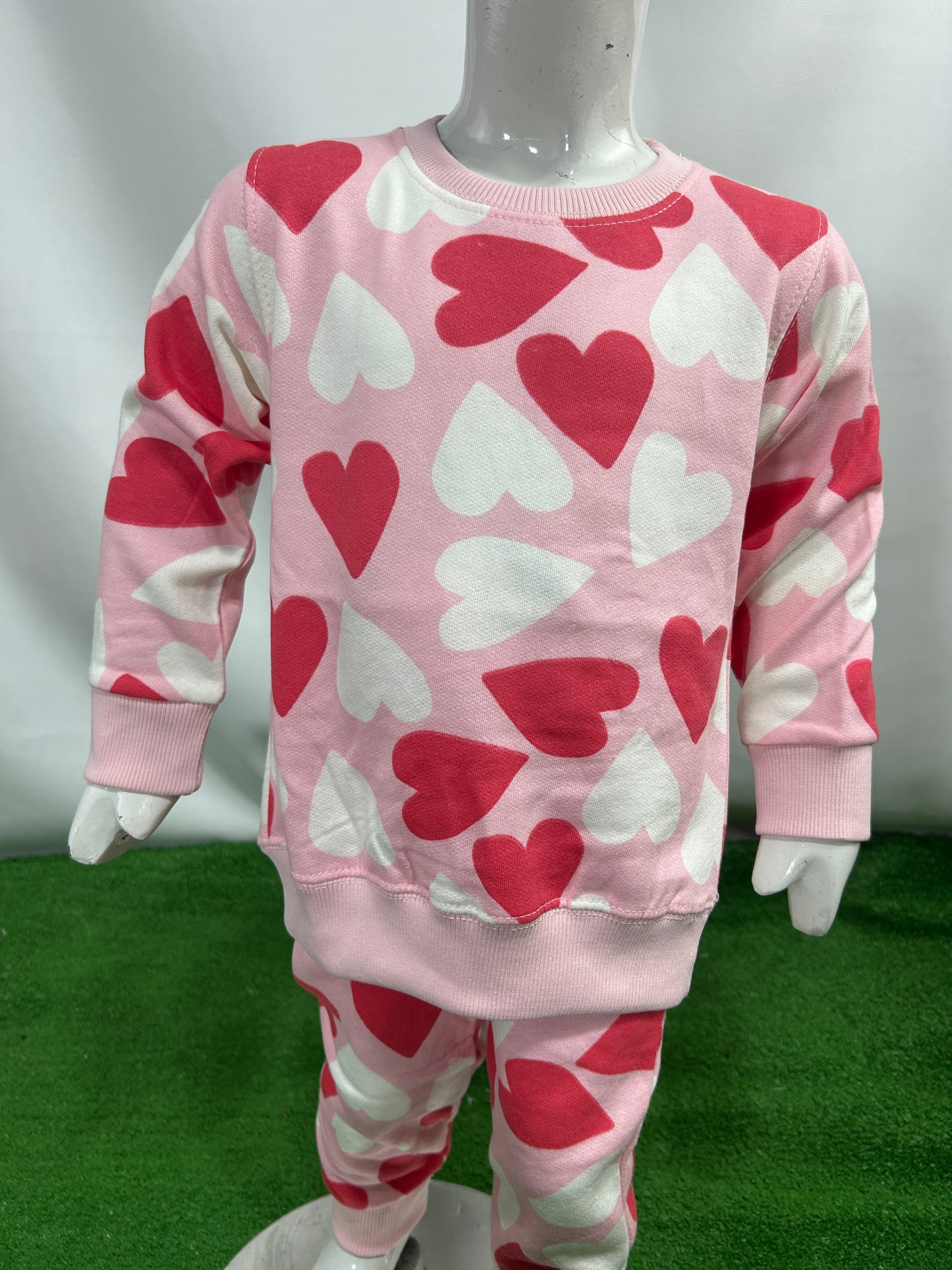 2Yr - 7Yrs Heart Pink Suit For Kids MZ GS305