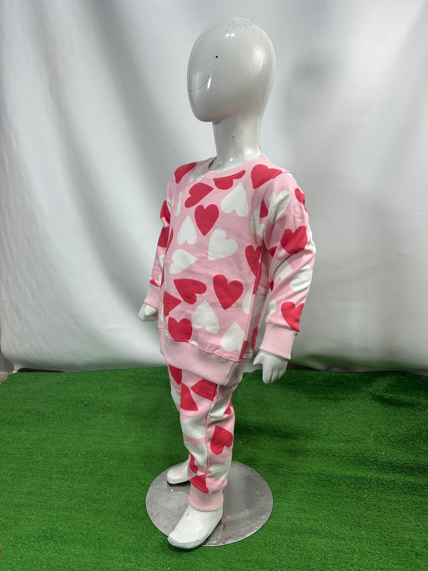 2Yr - 7Yrs Heart Pink Suit For Kids MZ GS305