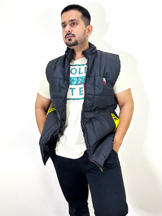 Black Puffer Jacket For Men MJ20