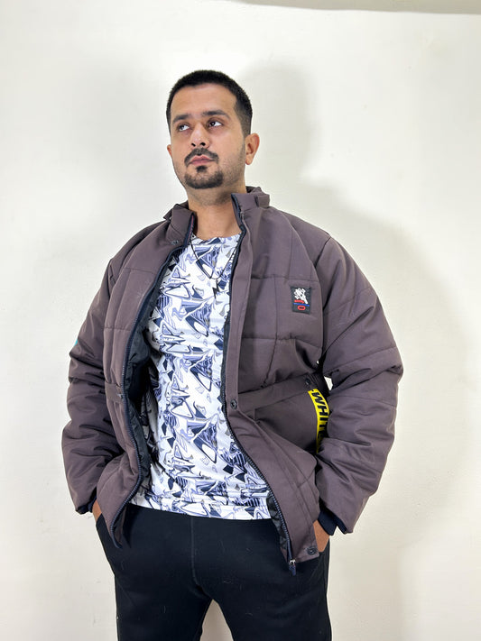 Maroon Puffer Jacket For Men MJ24