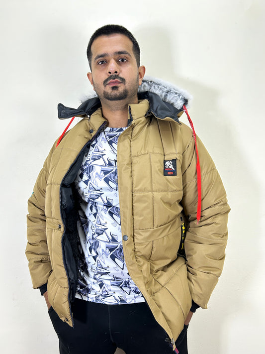 Fawn Puffer Jacket For Men MJ23