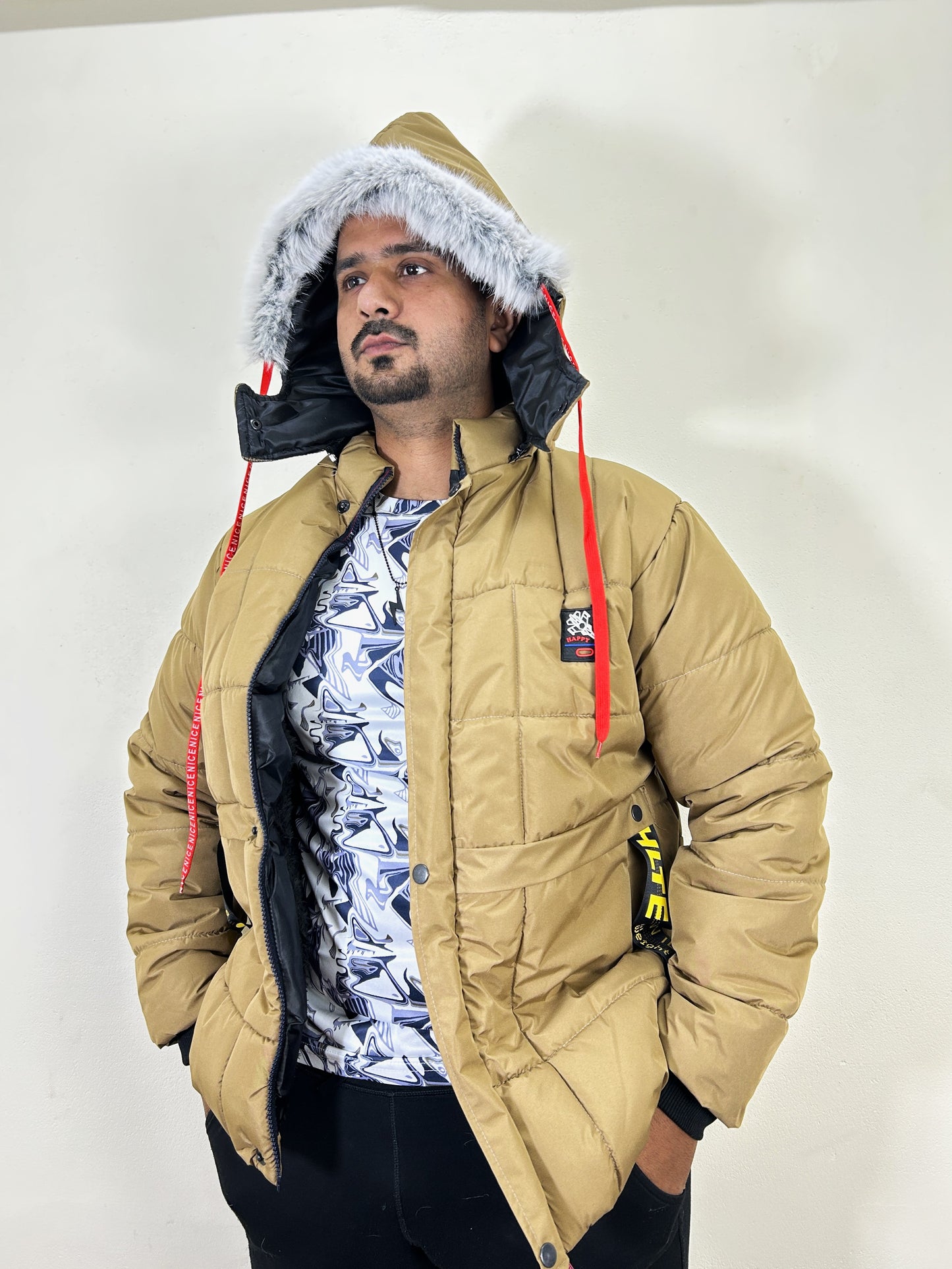 Fawn Puffer Jacket For Men MJ23