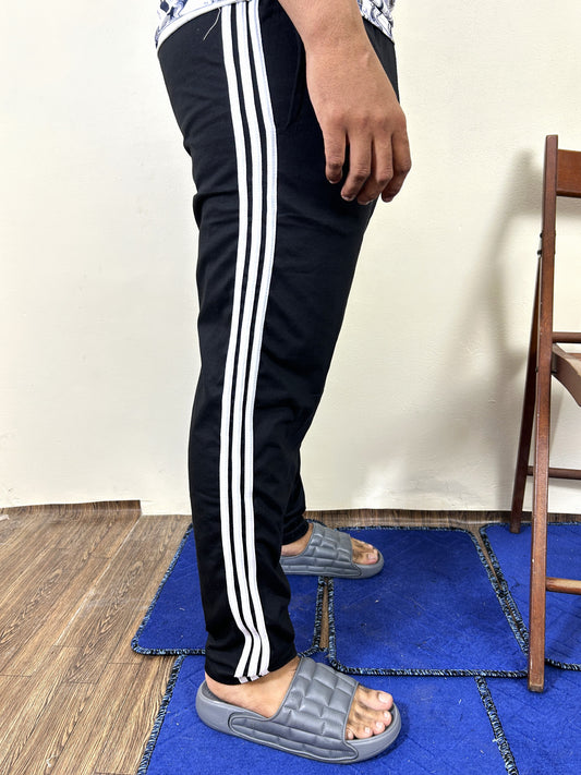 Black Jersey Trousers For Men MZ MT205