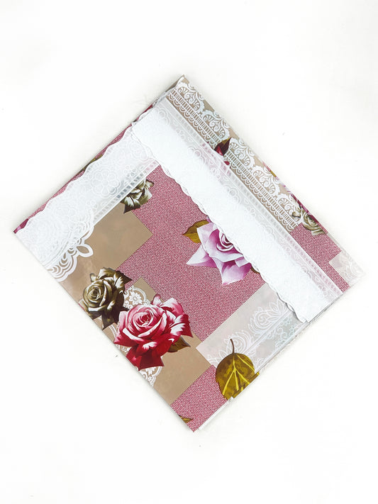 D-08 Dastarkhwan / Table Cover Double Sided - Multi Design & Multi Color - PVC Sheet 31"x 43"