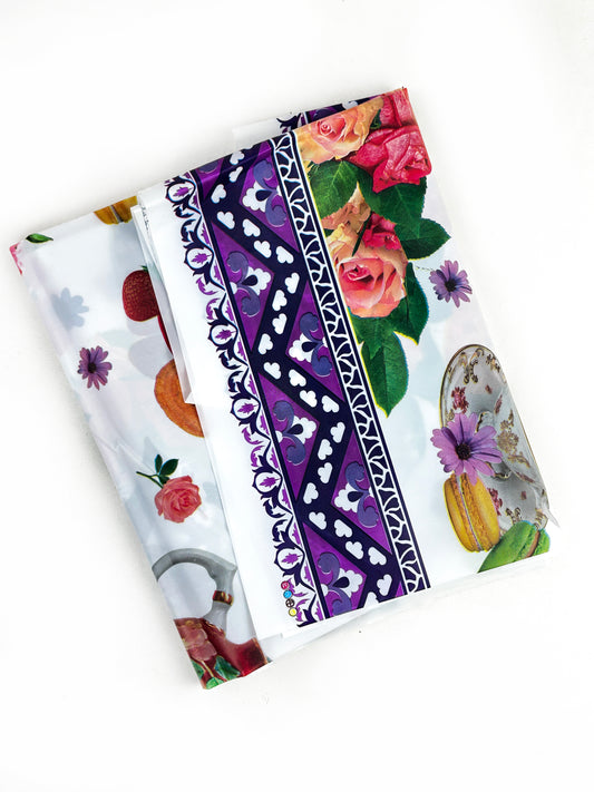 D-11 Dastarkhwan / Table Cover - Multi Design & Multi Color - PVC Sheet 36"x 46"
