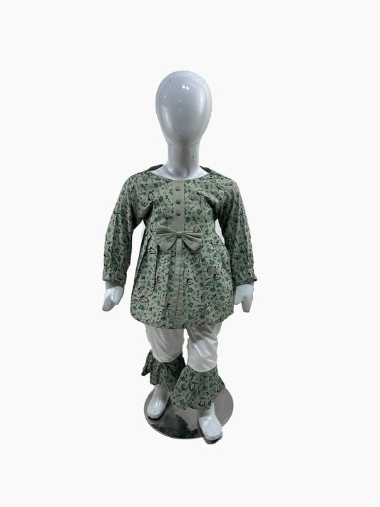 1Yrs - 6Yrs Green Suit For Girls BG GS257