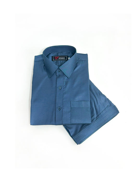 788- 04 Blue Stitched Suit Kameez Shalwar For Men MSK204