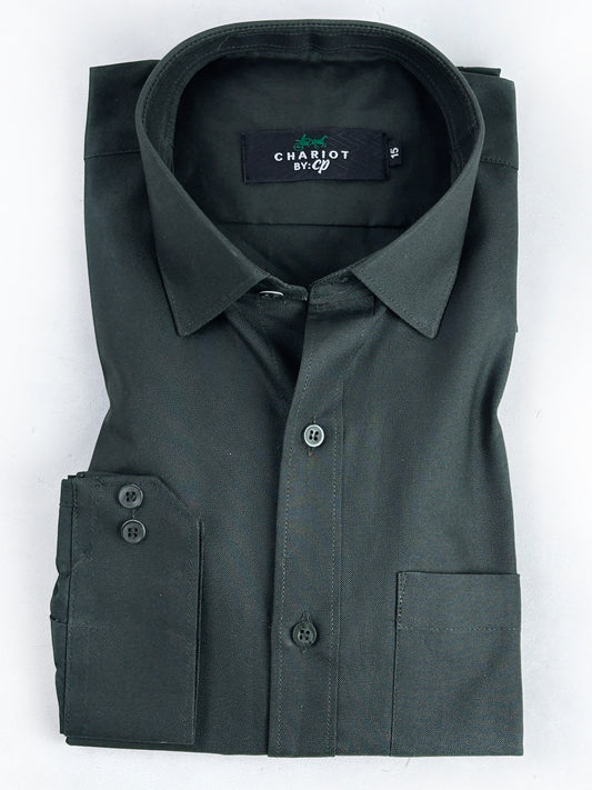 Green Shade Formal Dress Shirt For Men MFS302