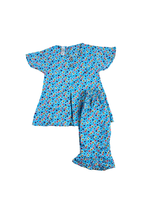 3Mth - 9Mth Sky Blue Baby Suit For Newborns RZ NBS519